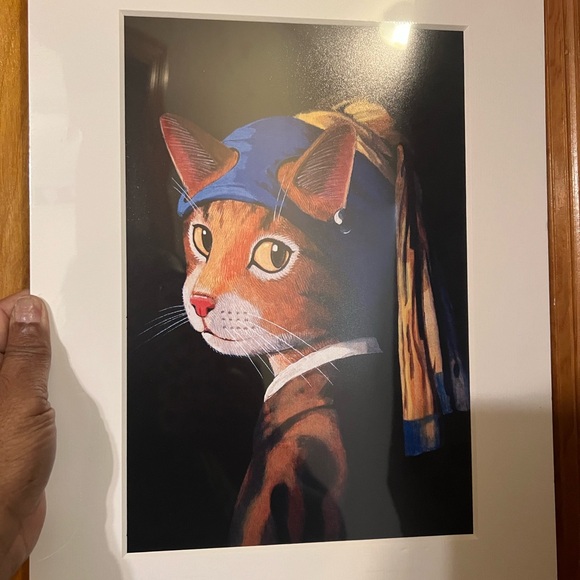 Famous Paintings and the Cat Recreations of famous paintings NEW. 11.8” x 15.7” - Picture 4 of 8